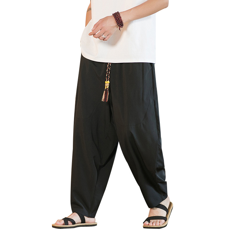 Yamamoto Yaosi Ice Silk Harem Pants for Men 5