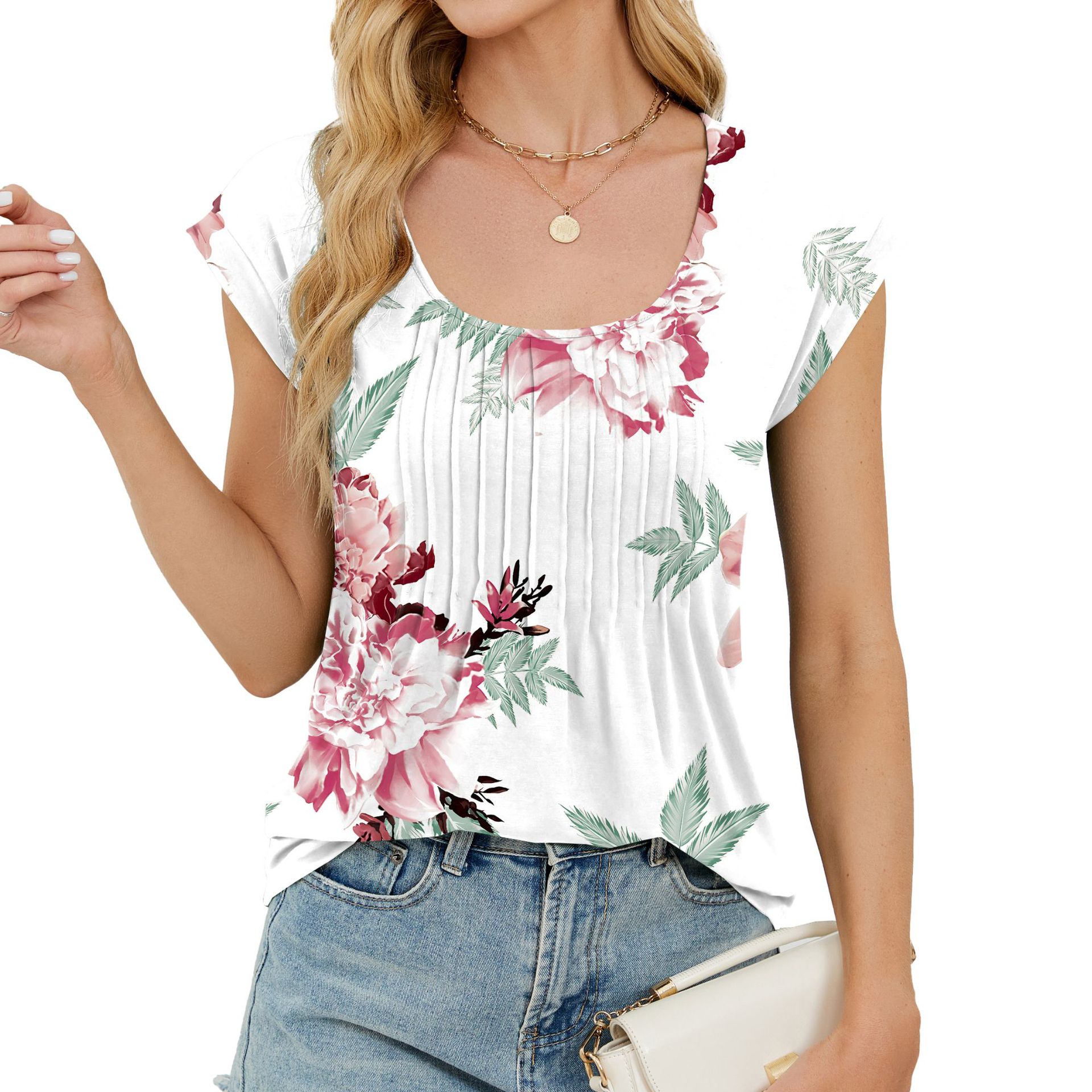 Casual Striped Round Neck T-Shirt 6