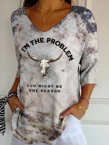Striped Loose-Fit Crew Neck Top for Women 8