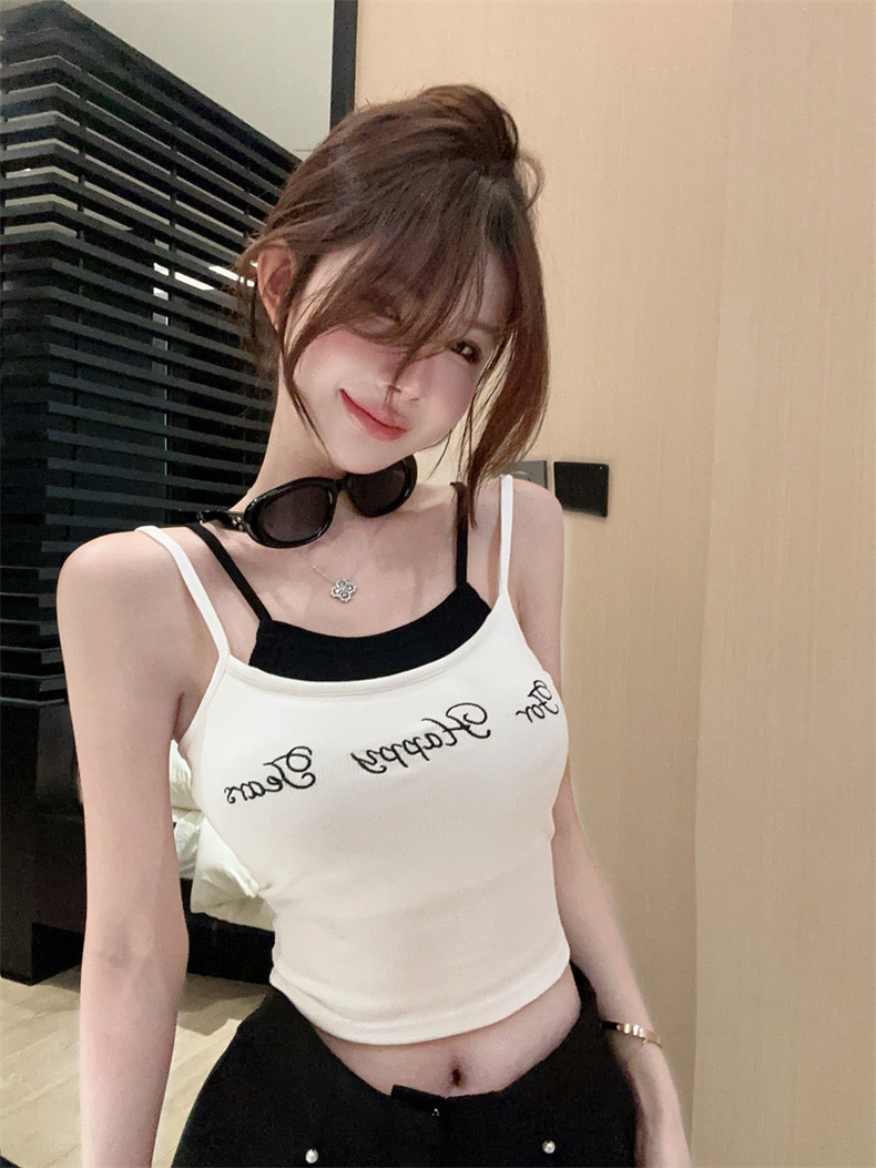 Pure Hot Girl Two-Piece Beauty Back Sling Top 7