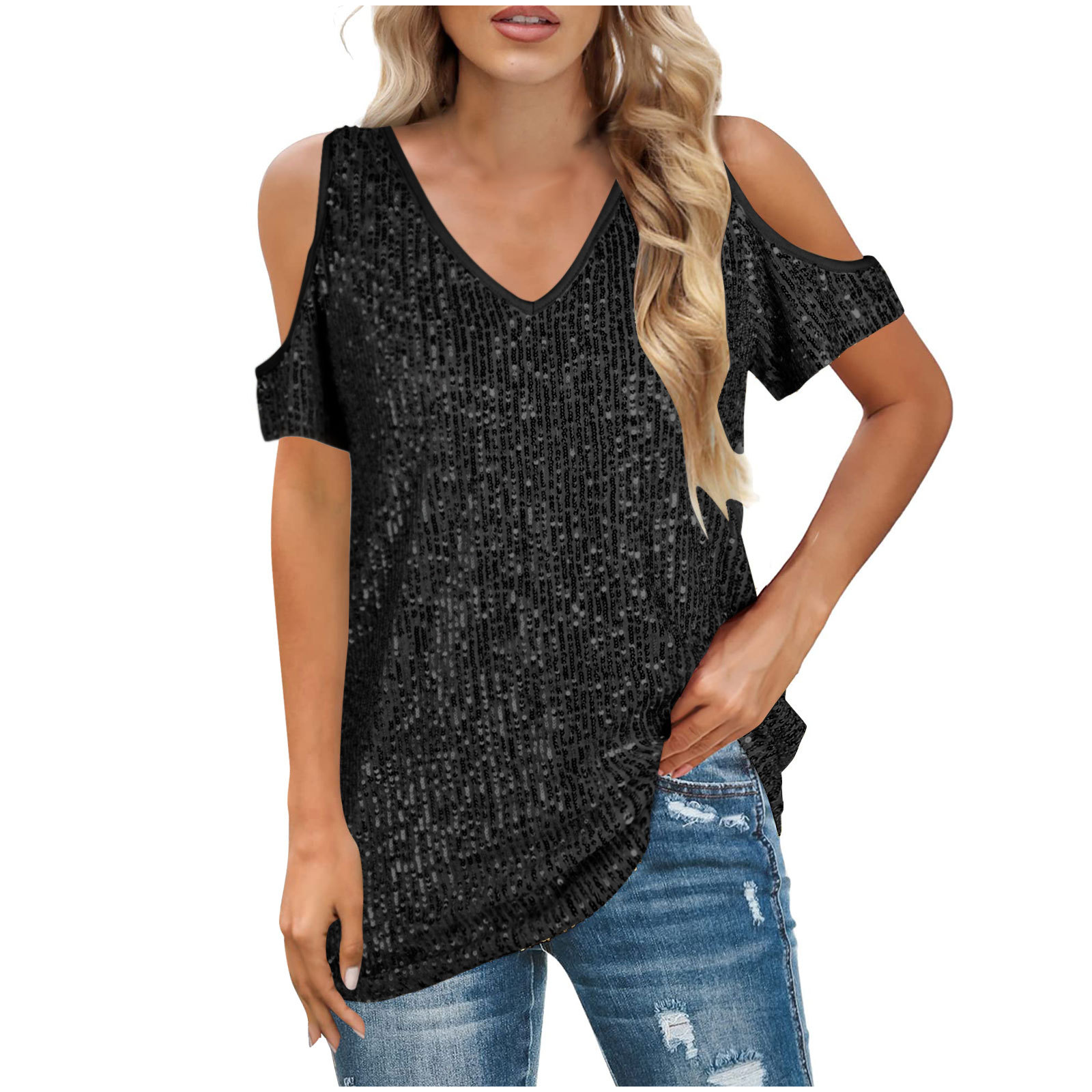 Women's Off-Shoulder Short Sleeve Top 4