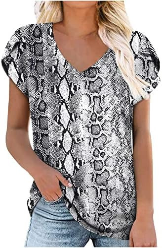 Milk Silk Abstract Character V-neck Top 7