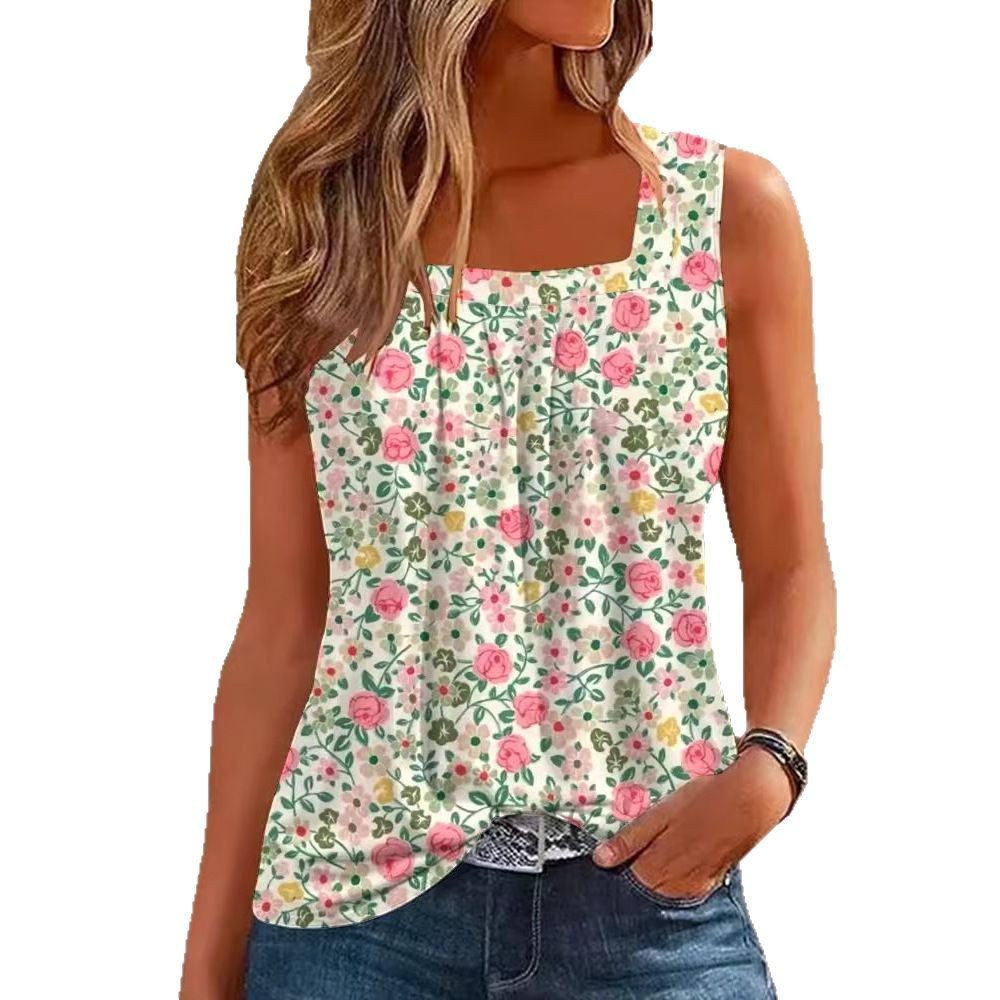 Casual Off-Shoulder Sleeveless T-Shirt 5