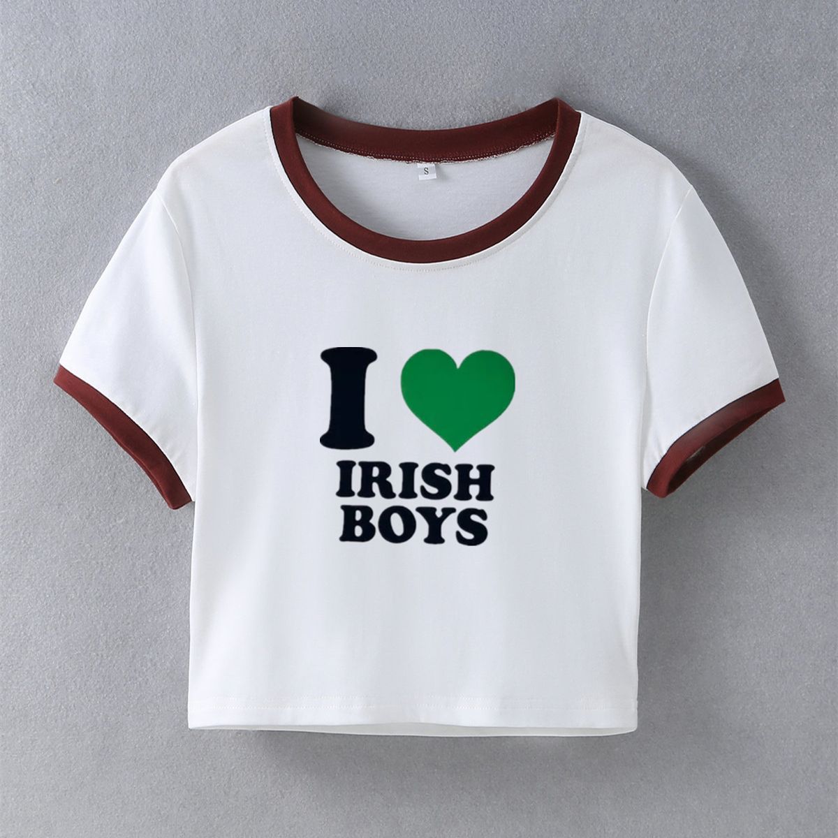 Street Style Hipster I Love Irish Boys Slim Fit T-Shirt 8