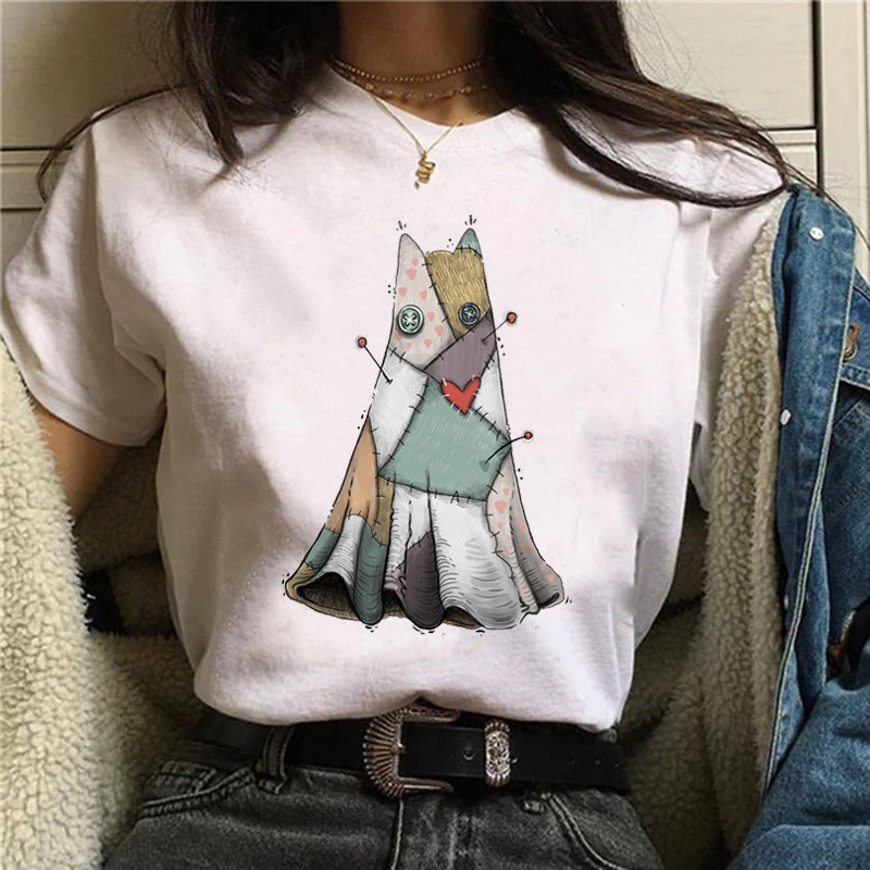 Cute Cartoon Printed Casual T-shirt 6