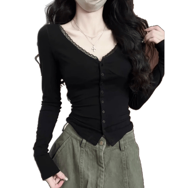 Pure Desire Sexy Collar Short Sleeve Shirt 6
