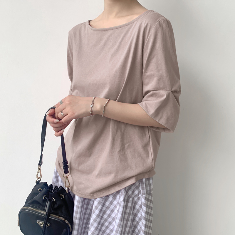 Versatile Striped Half Sleeve T-Shirt 8