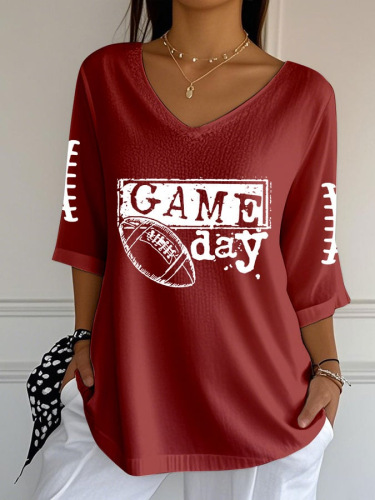 Striped Loose-Fit Crew Neck Top for Women 12