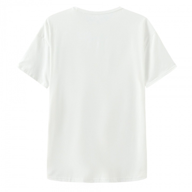 Floral Letter Print Summer T-Shirt 3