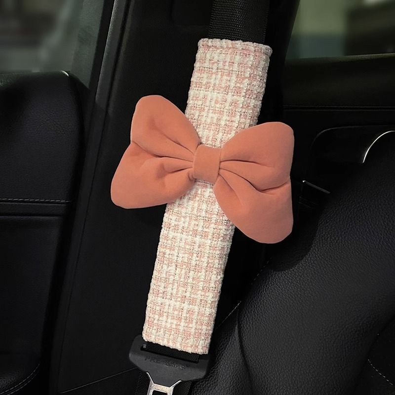 Car Seat Belt Simple Bow All-season Universal Shoulder Protector 6
