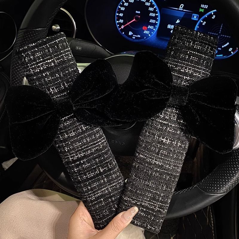 Car Seat Belt Simple Bow All-season Universal Shoulder Protector 3