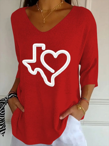 Striped Loose-Fit Crew Neck Top for Women 9