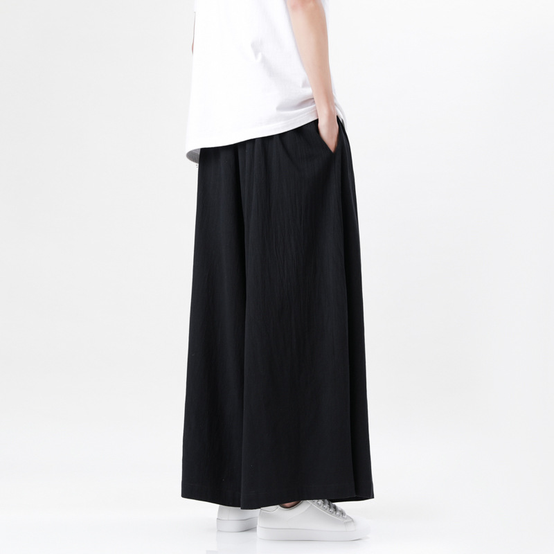 Men's Plus Size Loose Cotton and Linen Trousers 3