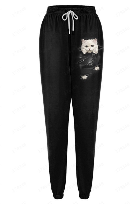 3D Printed Casual Couple Pants 5