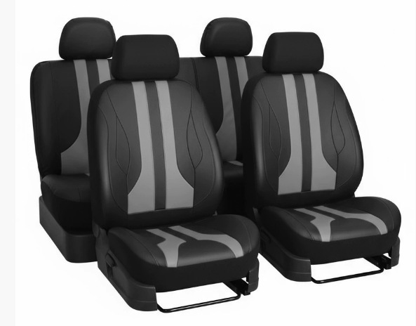 All-Leather Universal Diamond-Quilted Car Seat Covers 9