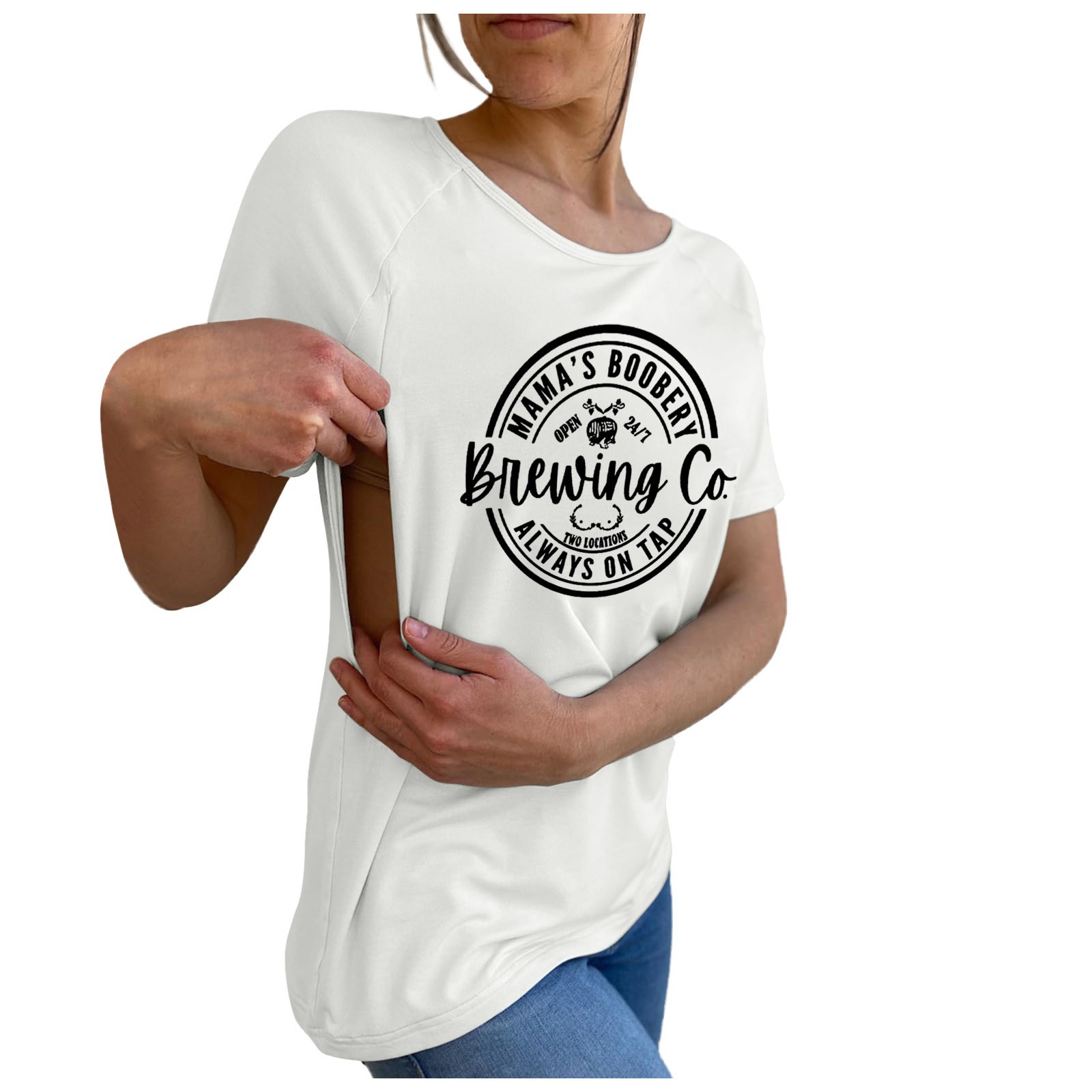 Women's Short Sleeve Maternity T-Shirt 10