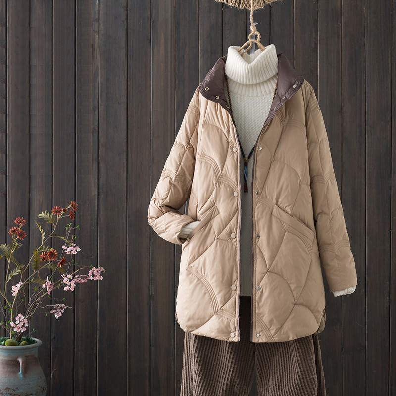 Women's Lightweight Mid-Length Autumn-Winter Coat