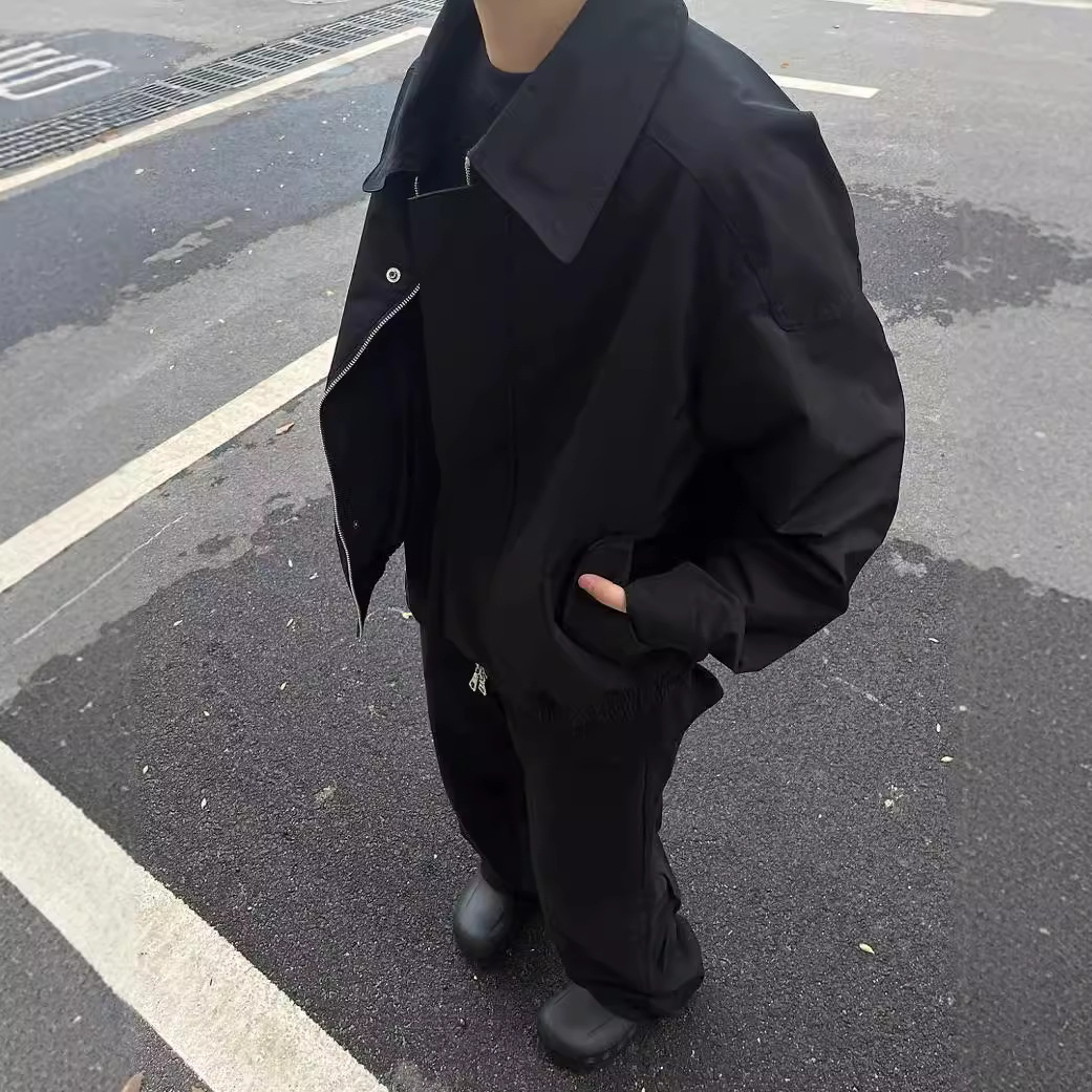 American-Style Wide-Lapel Three-Proof Jacket