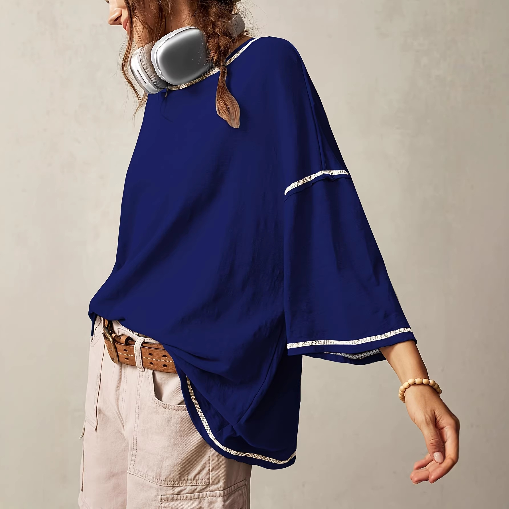Women's Casual Crew Neck Pullover 2