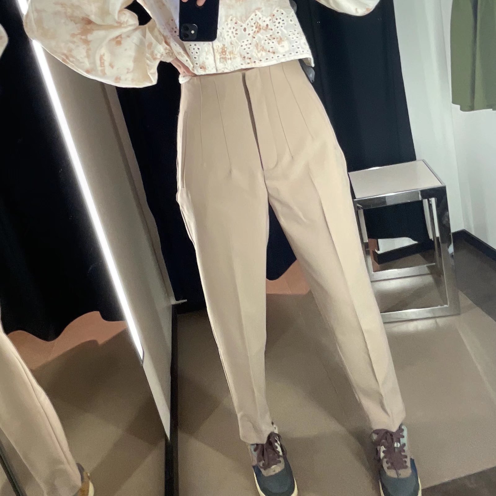 Women's Fashion Slim-fit High-waist Trousers