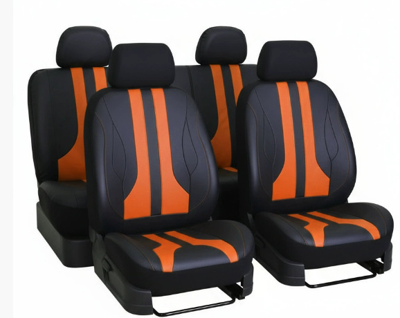 All-Leather Universal Diamond-Quilted Car Seat Covers 7