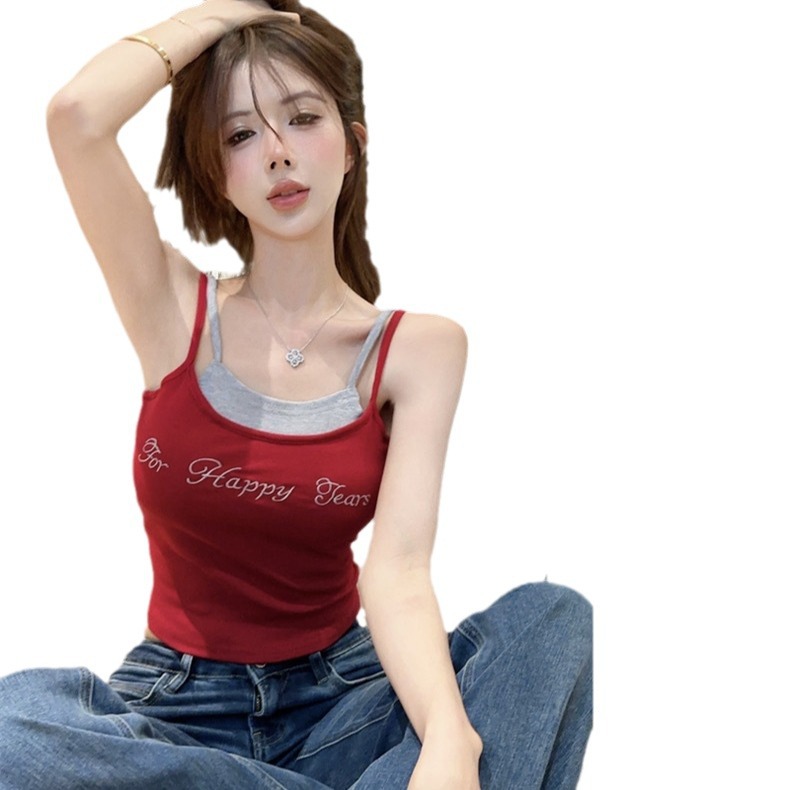 Pure Hot Girl Two-Piece Beauty Back Sling Top 5