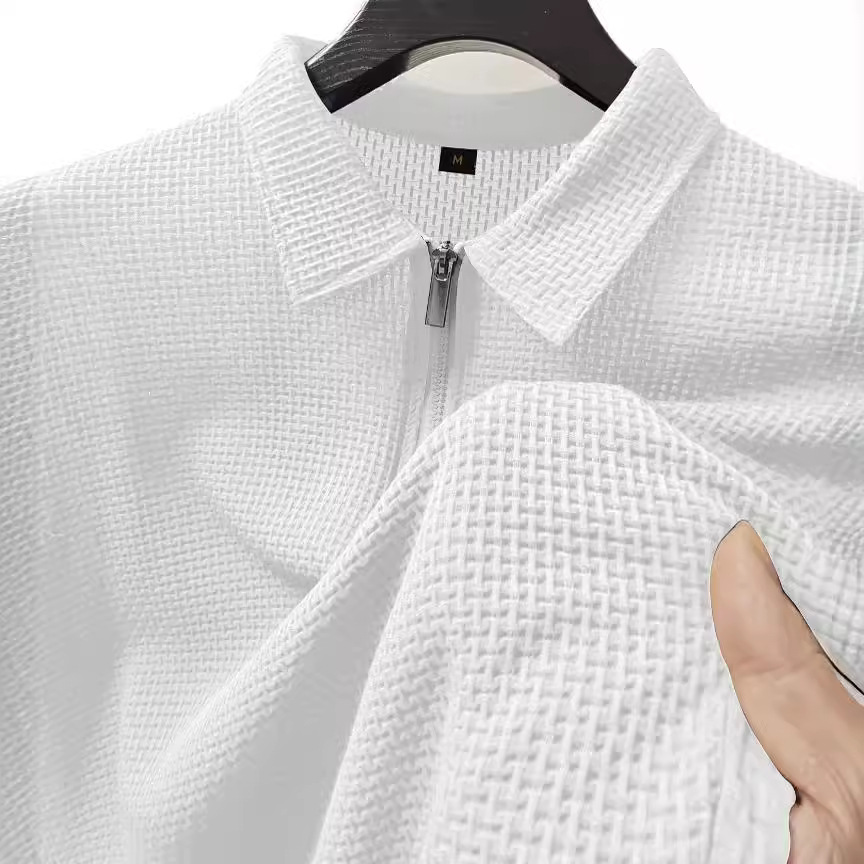 Men's Nylon Casual Top with High Elasticity