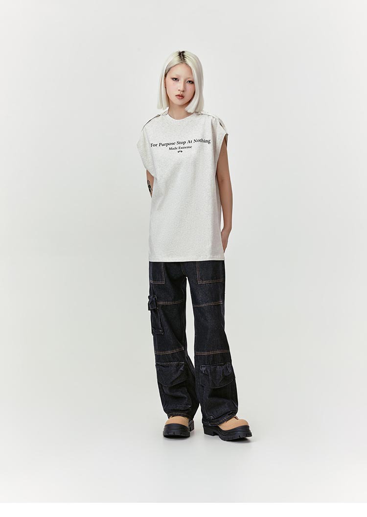 Summer Country Loose Fit T-Shirt with Street Print 12