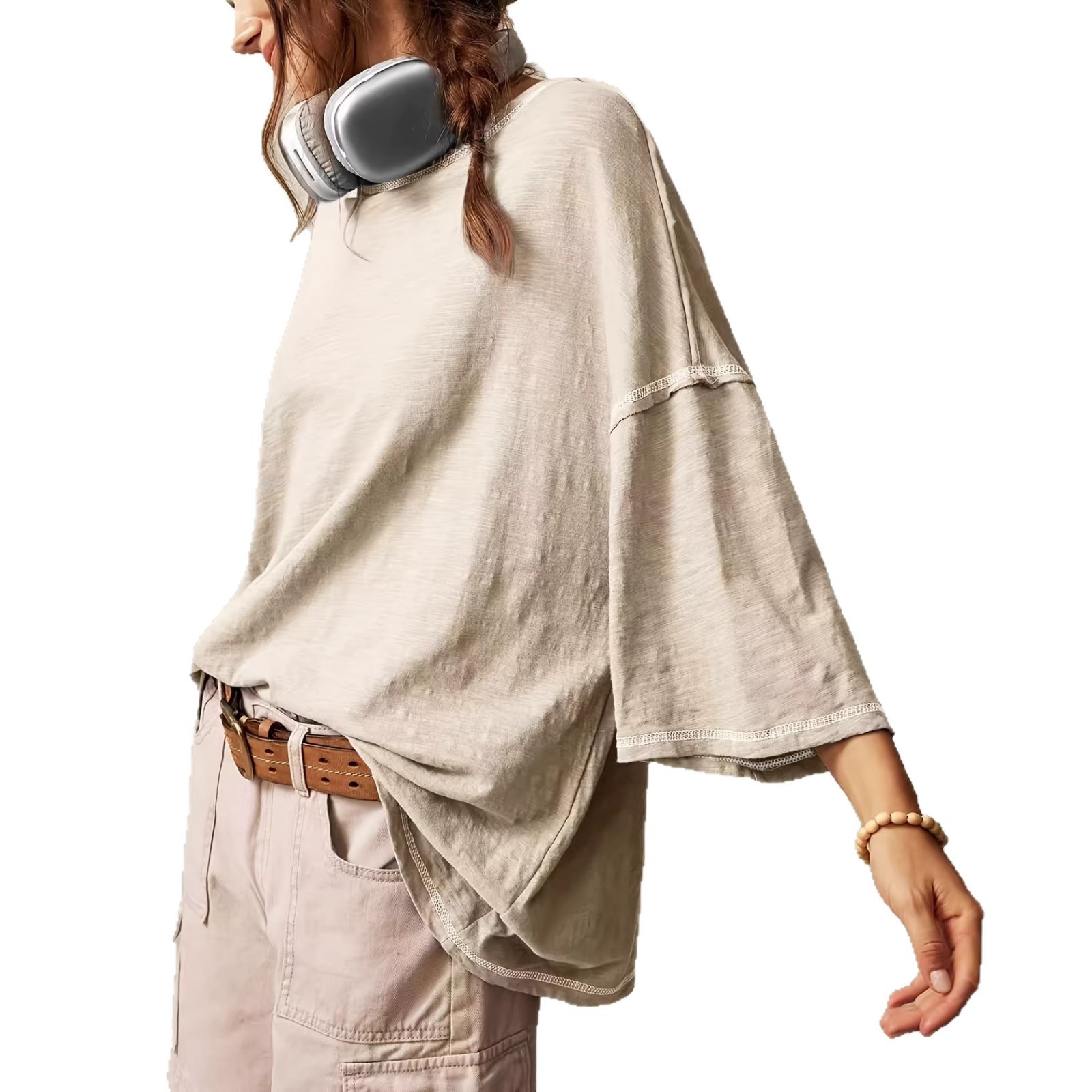 Women's Casual Crew Neck Pullover 5