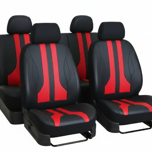 All-Leather Universal Diamond-Quilted Car Seat Covers 3