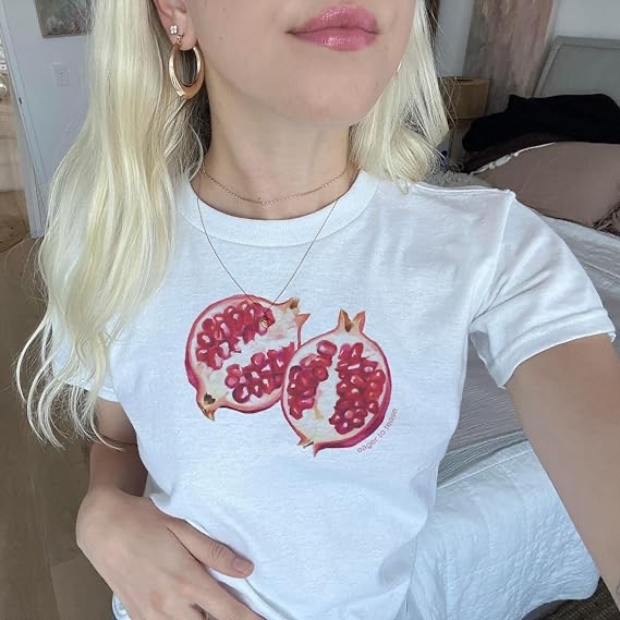 American Retro Crew Neck T-Shirt with Letter Print 7
