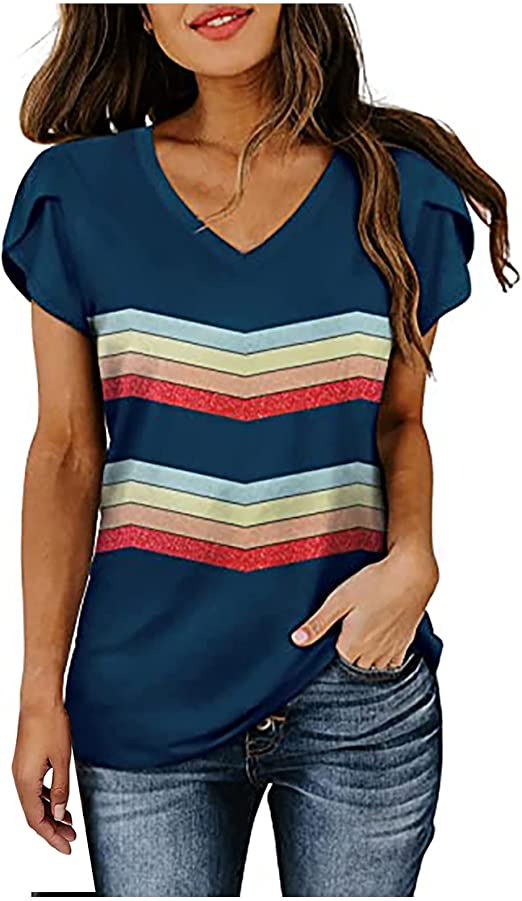 Milk Silk Abstract Character V-neck Top 4