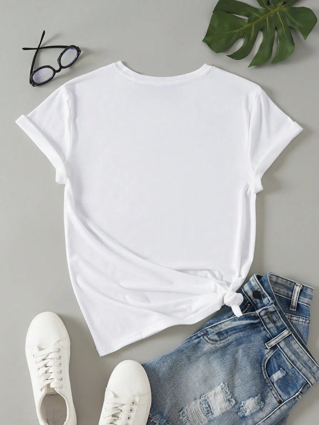 Cute Eye Print Casual T-Shirt 12