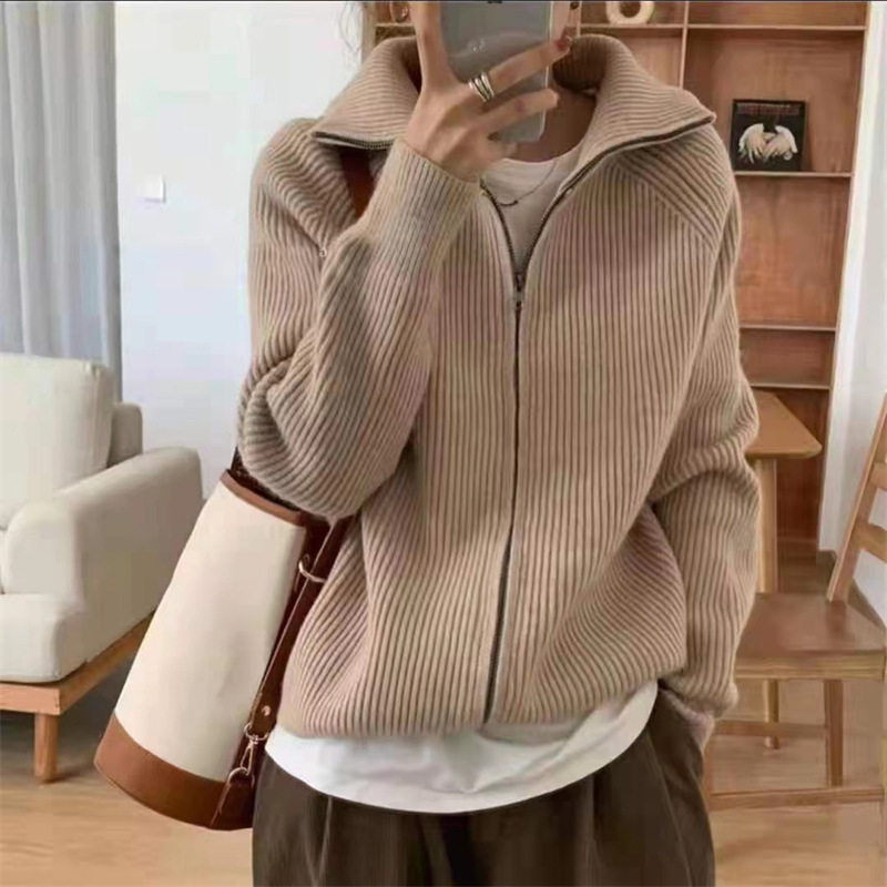 Loose Casual Lapel Sweater Coat