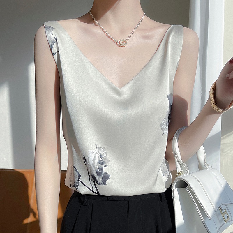 Satin Crew Neck Camisole 9