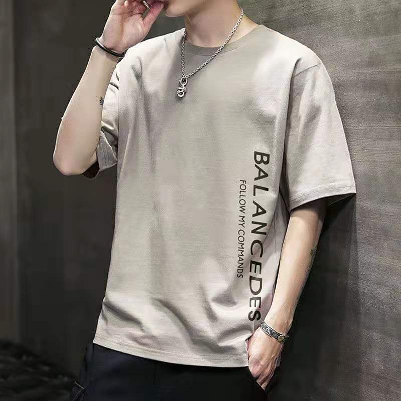 Men's Summer Loose Fit Short Sleeve T-Shirt 9