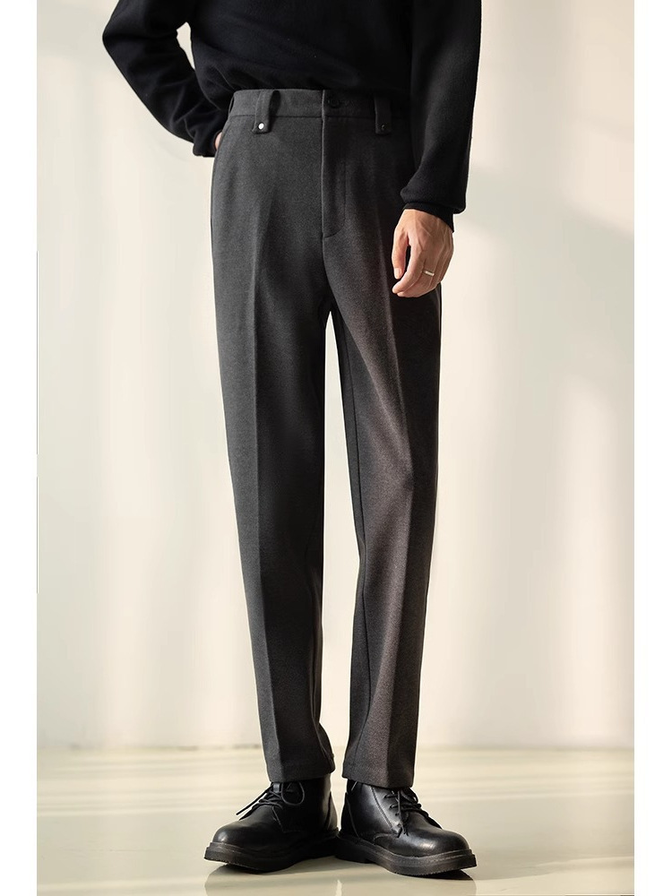 Men's Stylish Casual Straight-Leg Suit Pants 2