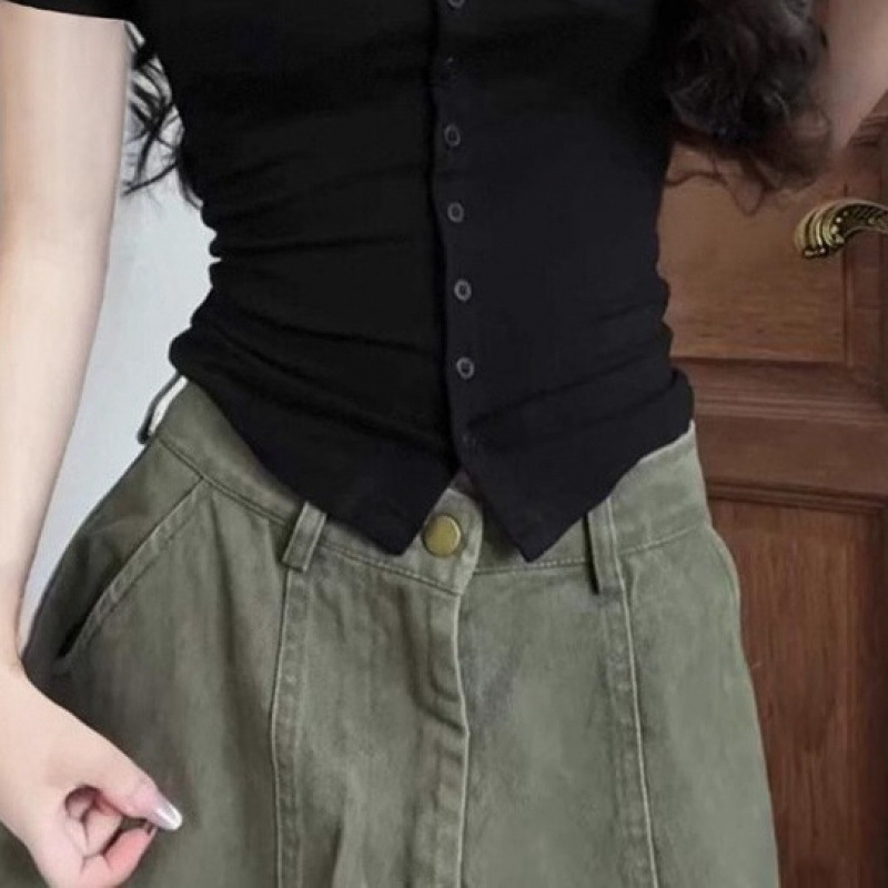 Pure Desire Sexy Collar Short Sleeve Shirt 2