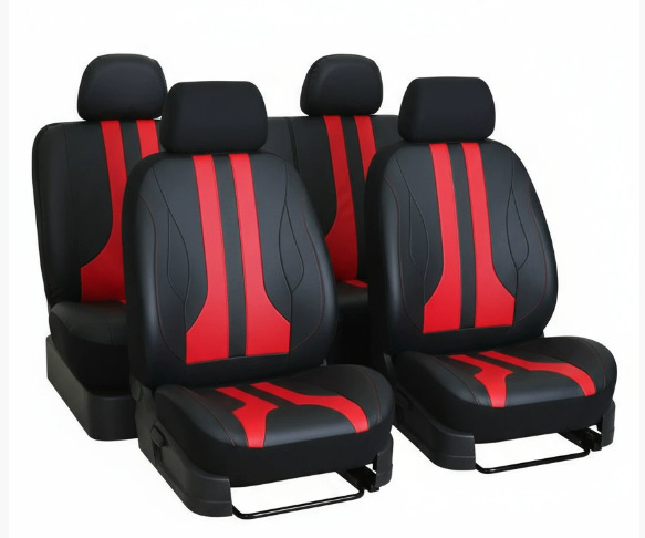 All-Leather Universal Diamond-Quilted Car Seat Covers 8