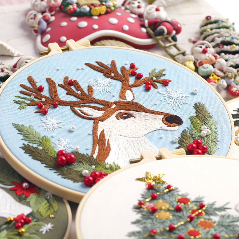 Embroidery Material Package Handmade Manufacturer Kit Beginner 2