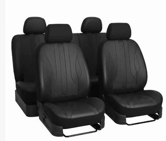All-Leather Universal Diamond-Quilted Car Seat Covers 6