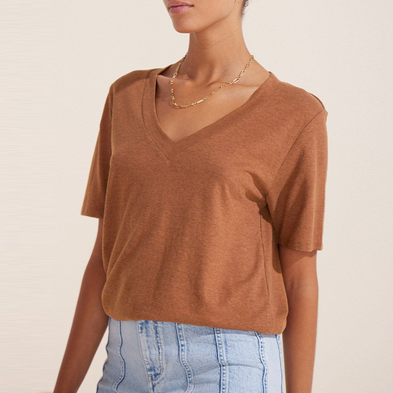 Minimalist Chic Bamboo-Cotton Relaxed Fit Top 8
