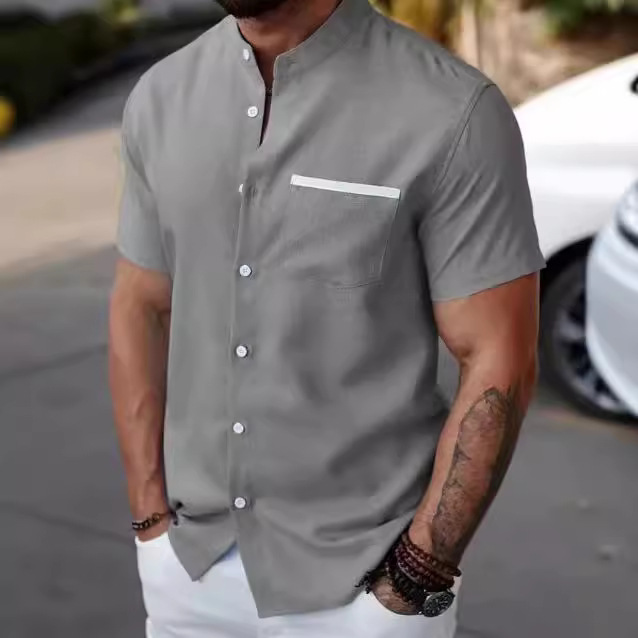Men's Shirt with Four-Sided 3D Digital Print