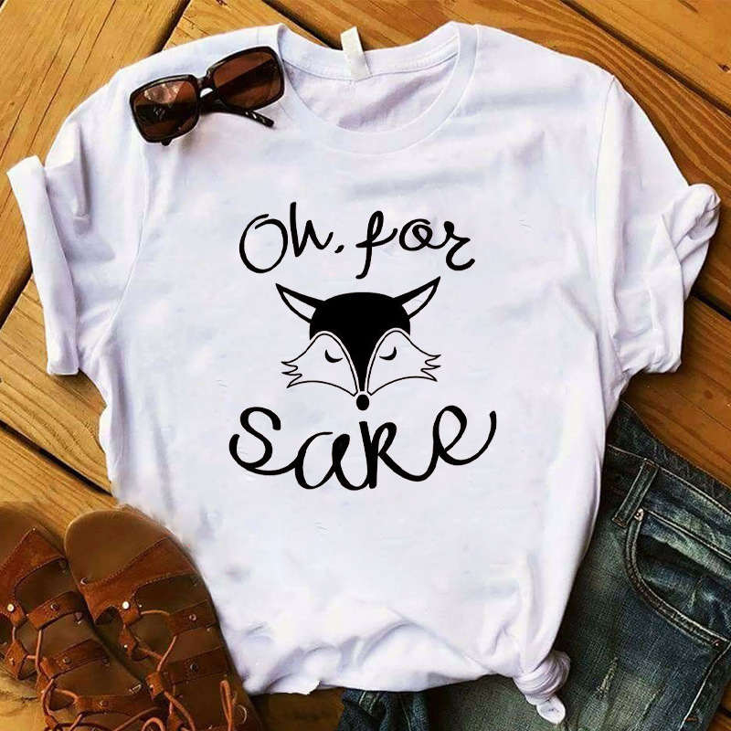 Cat Print Short Sleeve Women's T-Shirt 3