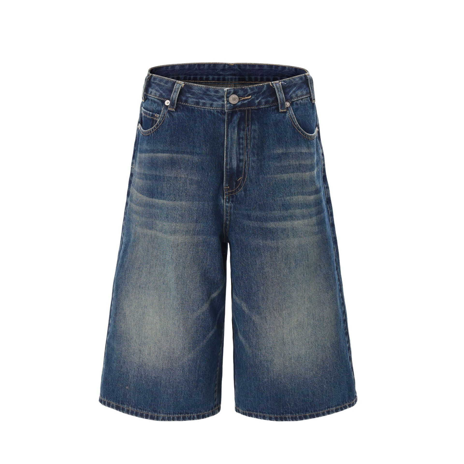 Women's Washed Wide-Leg High-Street Jeans