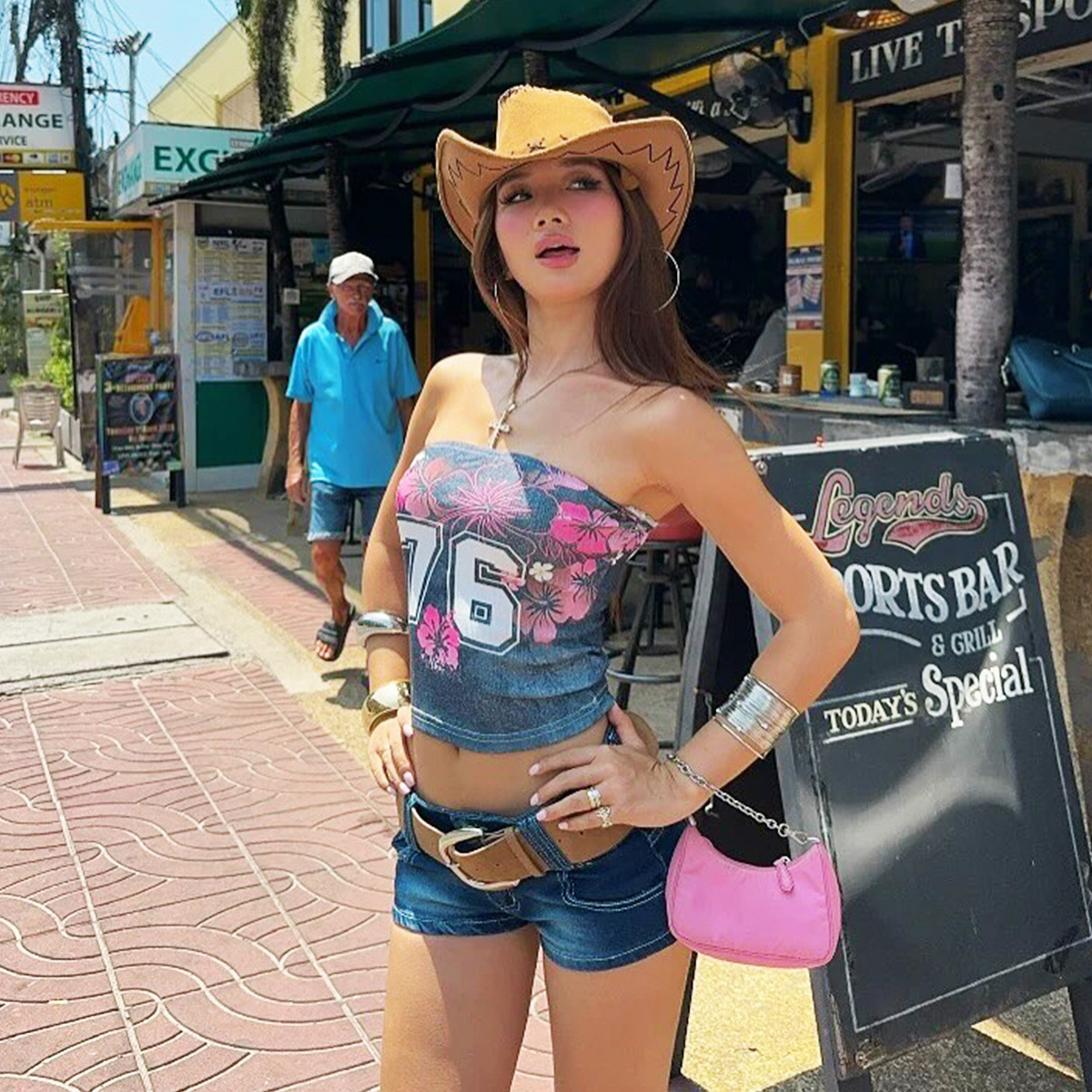 Backless Printed Tube Top for Women 3