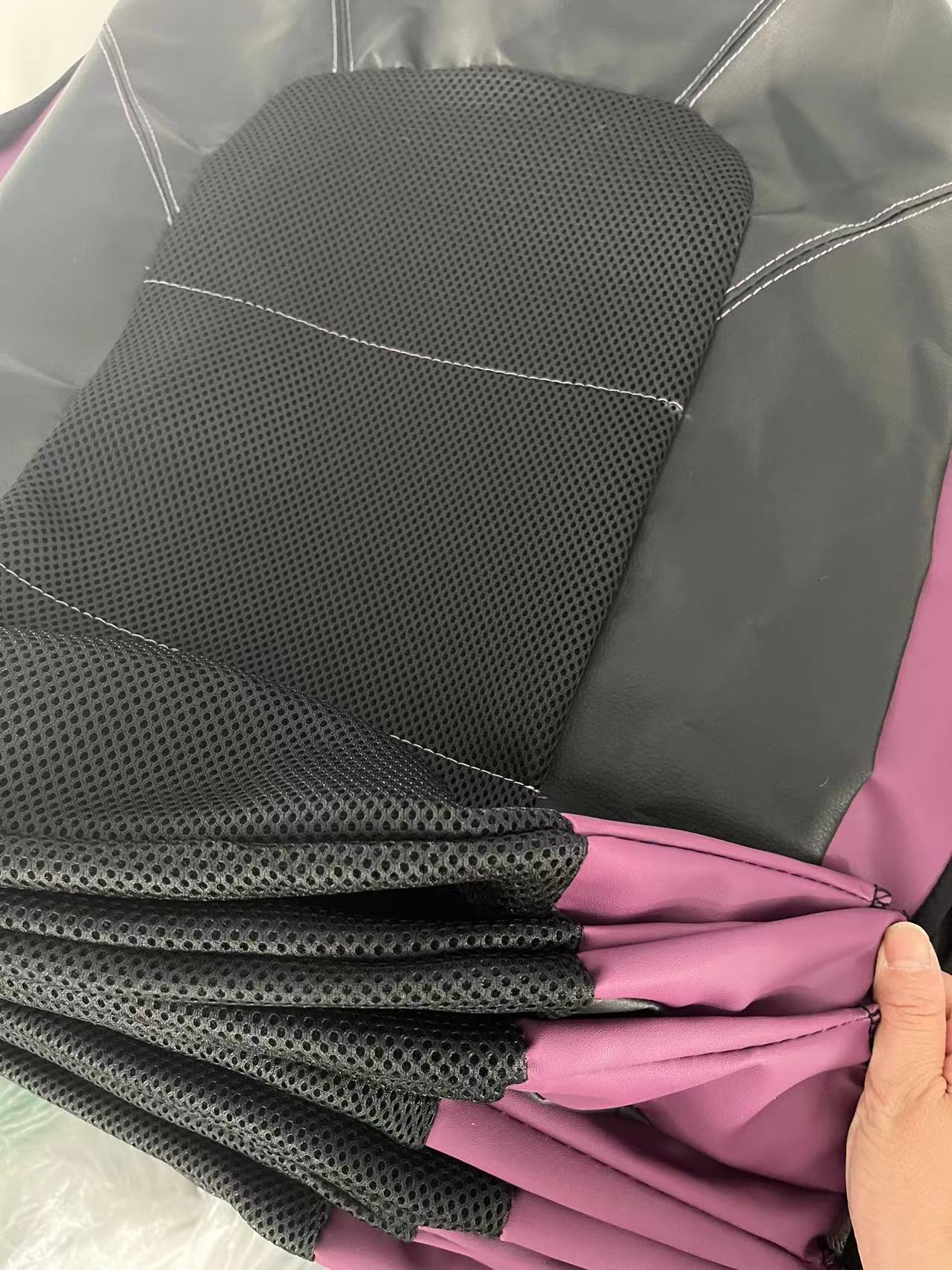Car Seat Cover Bracket Sandwich Stitching Pu Leather 8