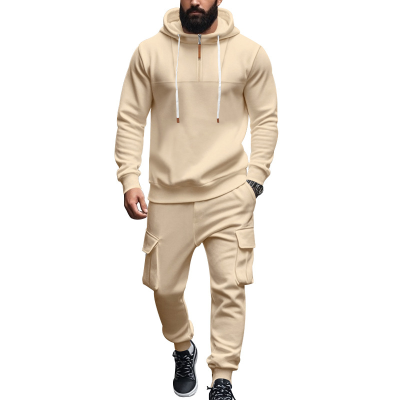 Heavy hooded sweater for autumn and winter