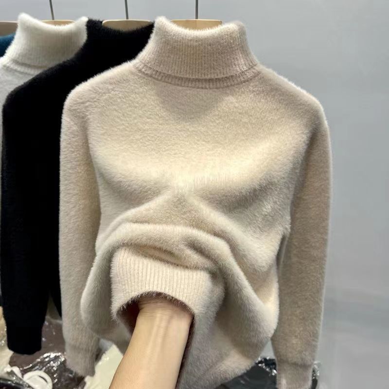 Thickened Fleece-Lined Top Sweater