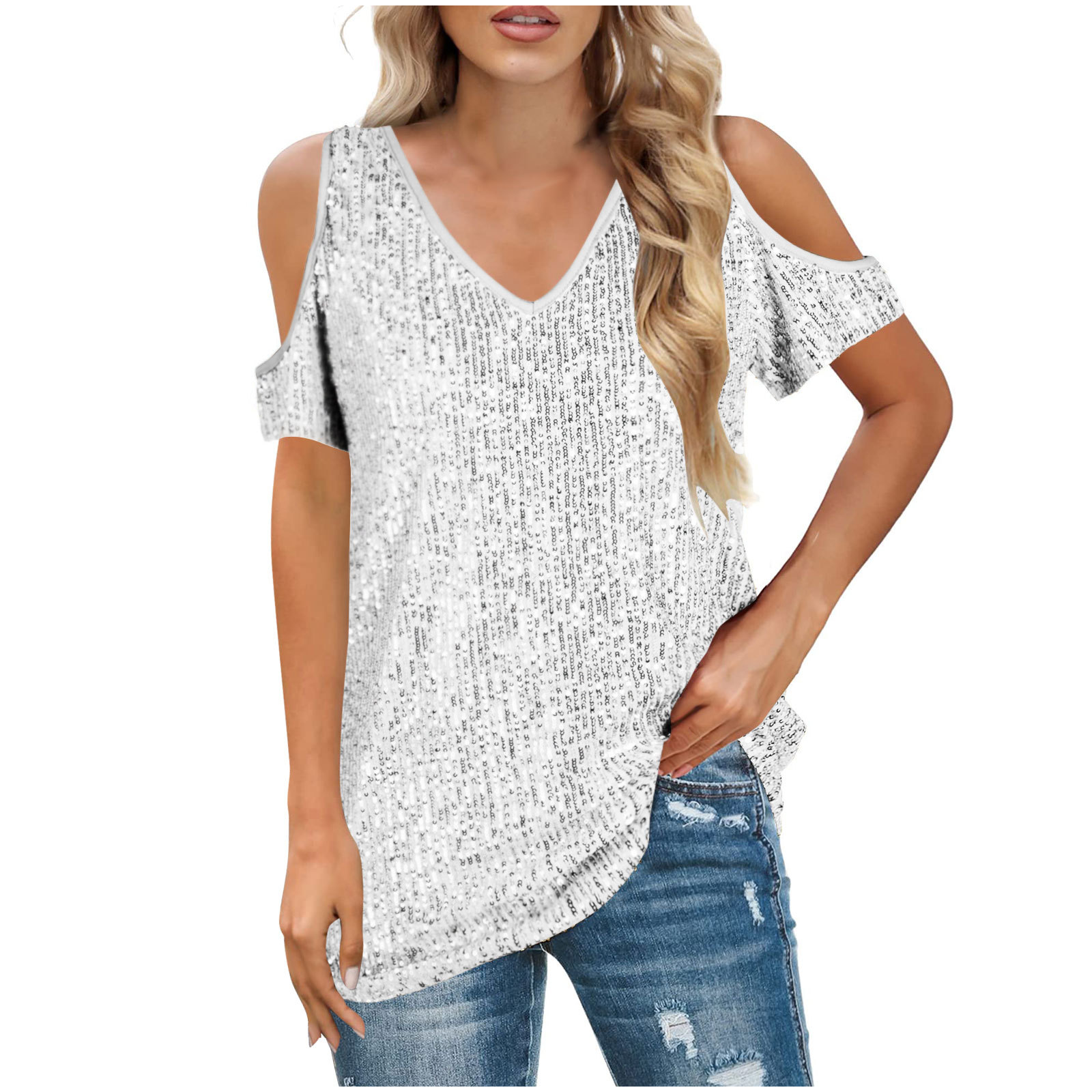 Women's Off-Shoulder Short Sleeve Top 6